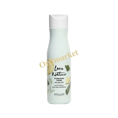 تونر آبرسان با عصاره آلوورا و آناناس Love Nature Hydrating Toner with Organic Aloe Vera & Pineapple