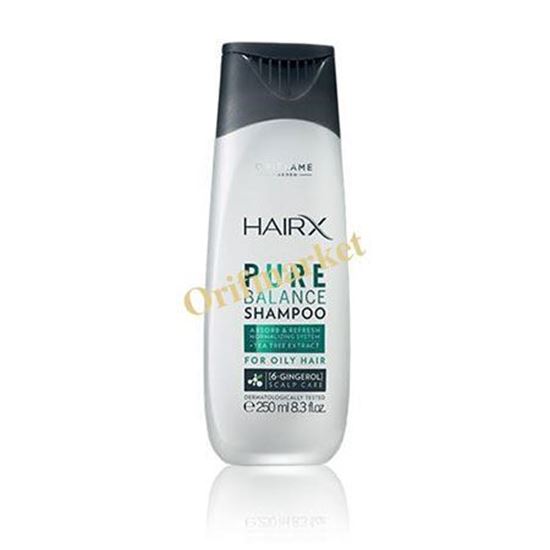 تصویر  شامپو متعادل کننده هیرکس مخصوص موی چرب 💚Hairx Pure Balance shampoo