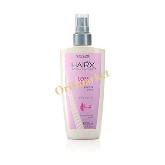 تصویر  اسپری نرم کننده براق کننده و شاداب کننده هیریکس  HairX - Gloss & moisture Leave in Spray