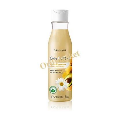 تصویر  حاوي عصاره آواكادو و گل بابونه لاونیچر Love Nature 2in1 Shampoo for All Hair Types Avocado Oil & Chamomile