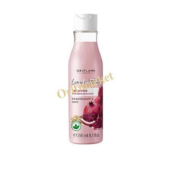 تصویر  شامپو انار و جو مخصوص موهای رنگ شده لاونیچر Pomegranate & Oats Shampoo For Coloured Hair