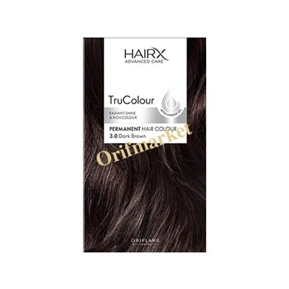 رنگ مو اوریفلیم HairX TruColour قهوه ای تیره (۳.۰)