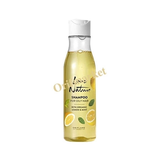 شامپو لاونیچر مخصوص موی چرب با عصاره لیمو و نعنا(۲۵۰ میل) Love Nature Shampoo with Organic Lemon and Mint Extract for Oily Hair