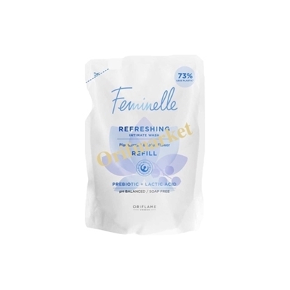 ژل شستشوی فمینله طراوت بخش بانوان(پاکتی) Refreshing gel for intimate hygiene Feminelle (refill)