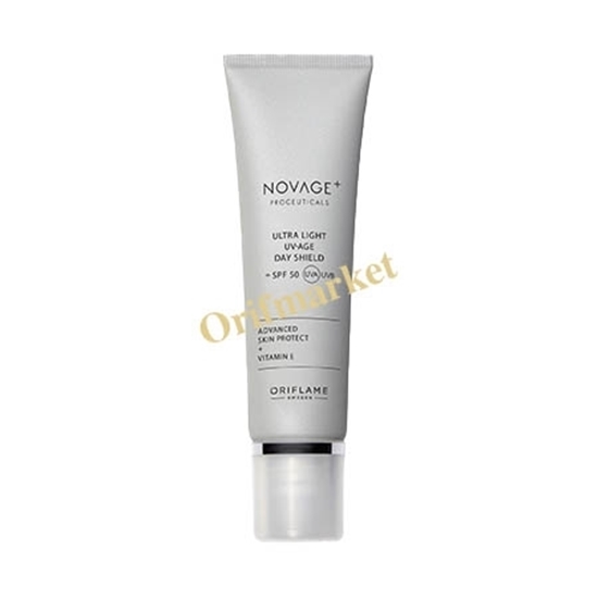 شیلد و ضدآفتاب روزانه و ضدپیری نوایج پلاس NOVAGE+ Proceuticals Ultra Light UV-Age Day Shield + SPF 50