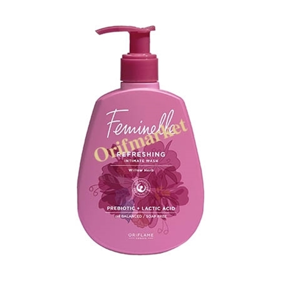 تصویر  ژل شستشوی فمینله بانوان با رایحه دلپذیر گل های وحشی Feminelle Refreshing Intimate Wash Willow Herb